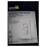 Leviton IllumaTech Slide Dimmer with Preset Button & Lutron C-L Digital Dimmer (Lot of 2)