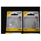 National Hardware Assorted Screw Eyes, Hooks & Cup Hooks - Zinc Plated (WeatherGuard) - Mixed Packs