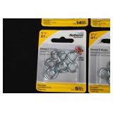 National Hardware Assorted Screw Eyes, Hooks & Cup Hooks - Zinc Plated (WeatherGuard) - Mixed Packs