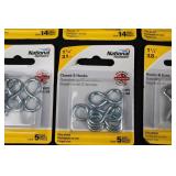 National Hardware Assorted Screw Eyes, Hooks & Cup Hooks - Zinc Plated (WeatherGuard) - Mixed Packs