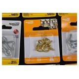 National Hardware Assorted Screw Eyes, Hooks & Cup Hooks - Zinc Plated (WeatherGuard) - Mixed Packs