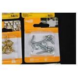 National Hardware Assorted Screw Eyes, Hooks & Cup Hooks - Zinc Plated (WeatherGuard) - Mixed Packs