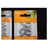 National Hardware Assorted Screw Eyes, Hooks & Cup Hooks - Zinc Plated (WeatherGuard) - Mixed Packs