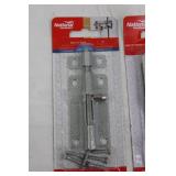 National Hardware Barrel Bolt & Swivel Staple Safety Hasps Assortment (Lot of 6)