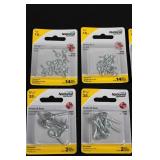 National Hardware Assorted Hooks & Eyes, Cup Hooks, Ceiling Hooks, Screw Eyes (Brass & Zinc, 23 piece)