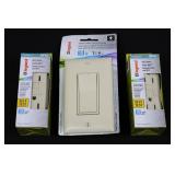 Legrand Radiant GFCI Outlets (2) & Lighted Paddle Switch with Plate - 15A 125V