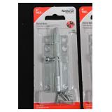 National Hardware Barrel Bolts - Assorted Sizes (4in & 3in) Zinc Plated