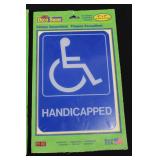 HY-KO Deco Signs Handicapped 5x7 Self-Adhesive Plaques (Lot of 3)