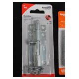 National Hardware Barrel Bolt, Narrow Hinges Non-Removable Pin & Light T Hinges (Lot of 4)