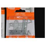 National Hardware Barrel Bolt, Narrow Hinges Non-Removable Pin & Light T Hinges (Lot of 4)