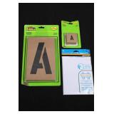 Hy-Ko Stencils & Hillman Letter Stencil Assortment (A-Z 0-9) - Mixed