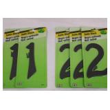 HY-KO Satin Black Numbers 1-6 - 4-Inch House Digits (BK-40)