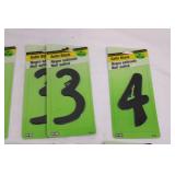 HY-KO Satin Black Numbers 1-6 - 4-Inch House Digits (BK-40)