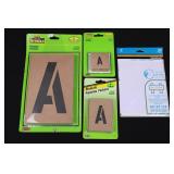 Hy-Ko Stencils ST-6, ST-1 & ST-2, Hillman Letters & A-Z/0-9 (Lot of 5)