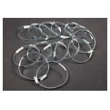 14-Piece 4-Inch Galvanized Worm Gear Hose Clamps - USA Made