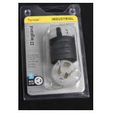 Legrand Pass & Seymour Turnlok PS15W47CCV3 Straight Blade Connector & L5-15P Plug(2-Pack)