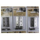 National Hardware Decorative Hinges Lot - Satin Nickel & Brass (V1802, N211-326) 2in & 3in
