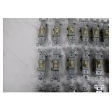 Assorted Push Button Switches - Panel Mount Electrical Switch Modules (Push-Wire) total 24
