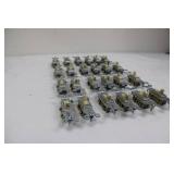 Assorted Push Button Switches - Panel Mount Electrical Switch Modules (Push-Wire) total 24
