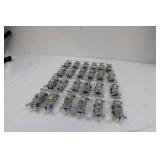 Assorted Push Button Switches - Panel Mount Electrical Switch Modules (Push-Wire) total 24