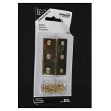 National Hardware Decorative Hinges Assortment - Bright Brass & Oil Rubbed Bronze - 2 Pcs per Pack