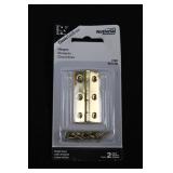 National Hardware Decorative Hinges Assortment - Bright Brass & Oil Rubbed Bronze - 2 Pcs per Pack