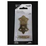 National Hardware Decorative Hinges Assortment - Bright Brass & Oil Rubbed Bronze - 2 Pcs per Pack