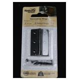 National Hardware Decorative Hinges Assortment - Bright Brass & Oil Rubbed Bronze - 2 Pcs per Pack