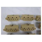 GE 30V Terminal Blocks - Assorted Current Tap Modules (Beige, Brown & Black)