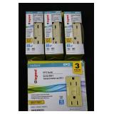 Legrand Pass & Seymour Radiant GFCI Outlet 3-Pack Ivory - 15A 125V Self-Test