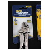 Irwin VISE-GRIP Pliers & Wrenches Lot (4-Pack) - Curved Jaw Pliers, 6-Inch Adjustable Wrench, 12-Inch