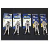 IRWIN VISE-GRIP 5-Inch Curved Jaw Locking Pliers (Lot of 5)