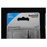 National Hardware Ornamental Pull 8-3/4 in Black Powder-Coated Finish - Model N100-057