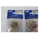 National Hardware Pole Socket Set 1-3/8 in Unfinished Wood - 4 Pcs Per Pack & TruGuard Rubber Tip