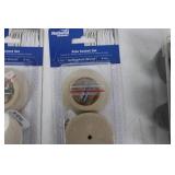 National Hardware Pole Socket Set 1-3/8 in Unfinished Wood - 4 Pcs Per Pack & TruGuard Rubber Tip
