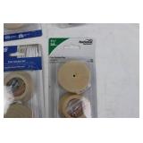 National Hardware Pole Socket Set 1-3/8 in Unfinished Wood - 4 Pcs Per Pack & TruGuard Rubber Tip