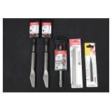 Diablo, DascoPro & Assorted Masonry Tools (Lot of 5) - Mortar Knives, Hammer Bit & Nail Set