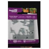 National Hardware Corner Braces Assortment - Zinc-Plated, Various Sizes