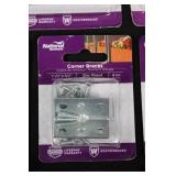 National Hardware Corner Braces Assortment - Zinc-Plated, Various Sizes