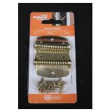 National Hardware Corner Braces Assortment - Brass Solid Brass - 1 In X 1/2 In, 2 In X 5/8 In, 3 In