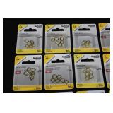 National Hardware Brass Cup Hooks, Screw Eyes & Ace Shoulder Hooks - Mixed Brass Hardware