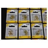 National Hardware Brass Cup Hooks, Screw Eyes & Ace Shoulder Hooks - Mixed Brass Hardware