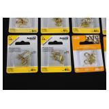 National Hardware Brass Cup Hooks, Screw Eyes & Ace Shoulder Hooks - Mixed Brass Hardware