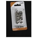 National Hardware Safety Hasps, Barrel Bolts & Sash Locks Assortment - Zinc Plated & Satin Nickel