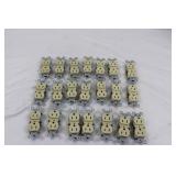 Assorted NEMA 5-15R Duplex Receptacles (Lot of 24)