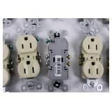 Assorted NEMA 5-15R Duplex Receptacles (Lot of 24)