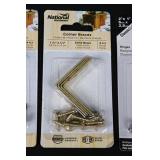 National Hardware Assorted Hinges, Corner Braces, Decorative Hinges & Brass Finish Hardware