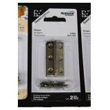 National Hardware Assorted Hinges, Corner Braces, Decorative Hinges & Brass Finish Hardware