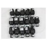 Assorted Cylindrical Actuators with Mounting Clamps - Barcoded 11-23 & 12-22