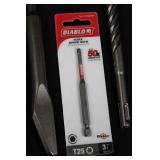 Diablo Square Drive Bits Set with Mortar Knife, Hammer Bits & Concrete Sleeve